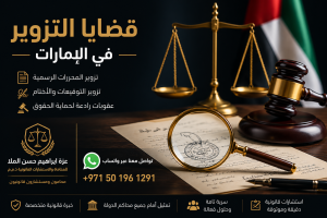 قضايا التزوير في الامارات