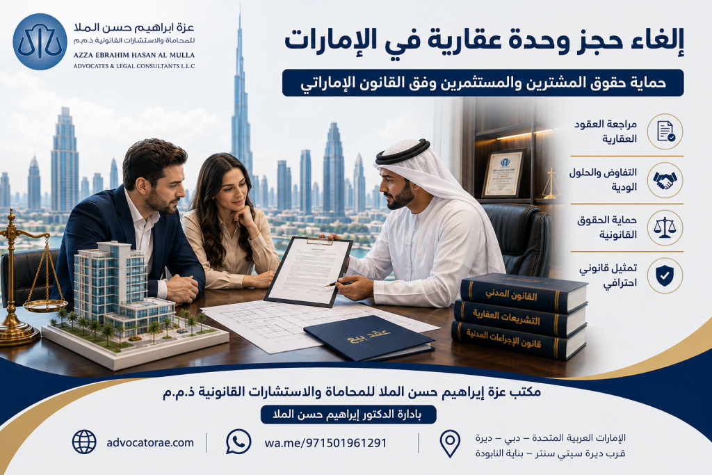 استرداد العربون عند إلغاء حجز وحدة عقارية